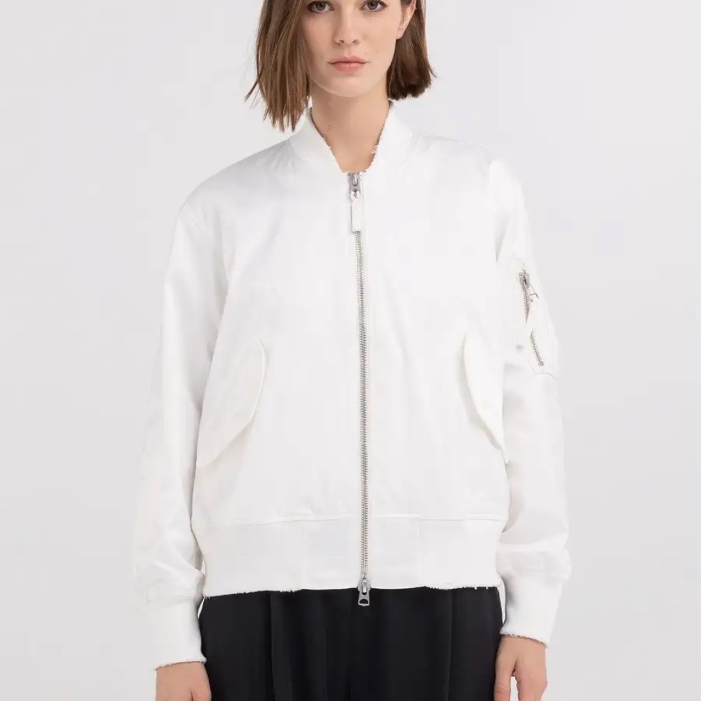 Replay Italy Satin Bomber Jacket